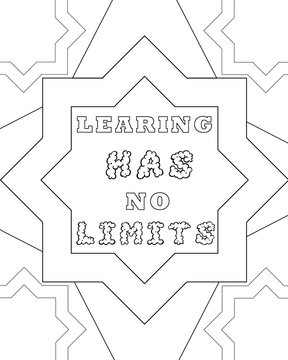Growth Mindset Coloring Page In White Background