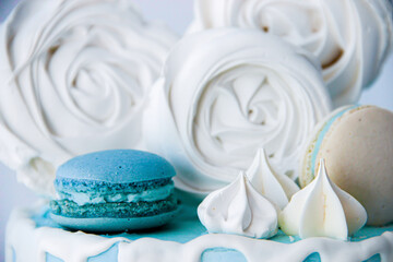 beautiful cake decorated for celebration or birthday