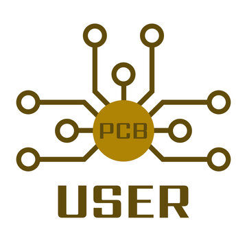 gold wire electronic board logo