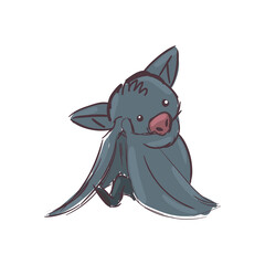 Cute bat cartoon