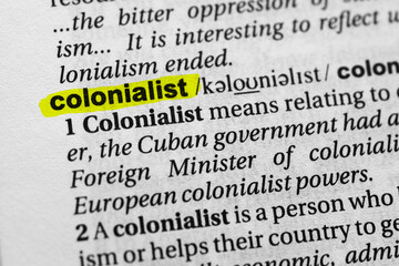 Highlighted word colonialist concept and meaning