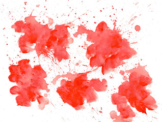 Abstract beautiful Red Colorful watercolor painting background, Colorful brush background.