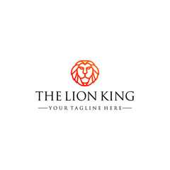 The lion King vector logo tamplate
