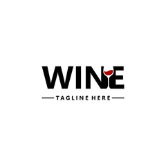 wine logo tamplate