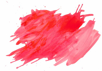 Abstract beautiful Red Colorful watercolor painting background, Colorful brush background.
