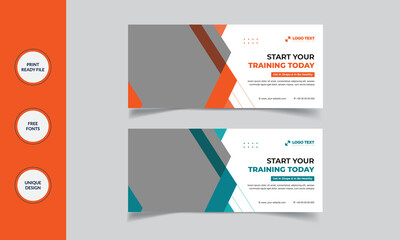 Modern Gym Banner Design.