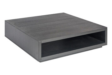 Black wooden bollard furniture isolated