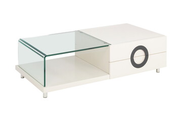 white glass bollard furniture isolated