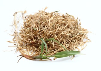 Dried Elytrigia repens roots,  common weed called couch grass used in herbal medicine. Very good for detoxication and increasing immunity.
