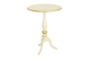 wooden white table furniture insulated