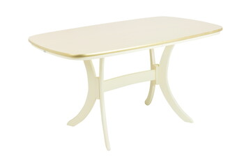 wooden white table furniture insulated