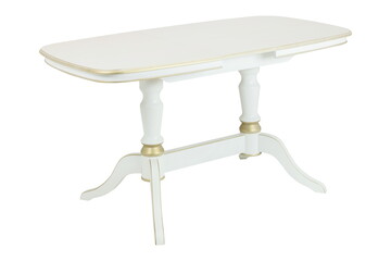 wooden white table furniture insulated