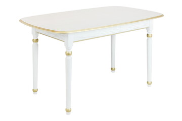 wooden white table furniture insulated