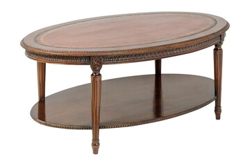 wooden brown table furniture isolated