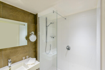 Fragment of a luxury bathroom