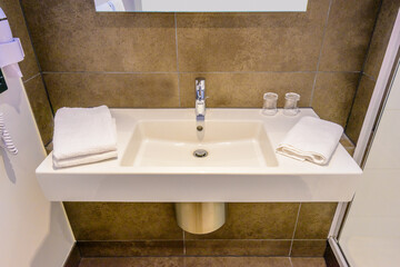 Fragment of a luxury bathroom