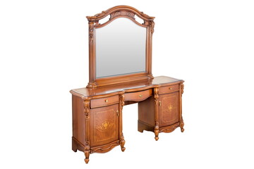 brown wooden bollard with mirror