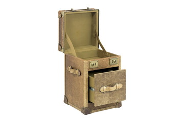 brown leather furniture bollard isolated