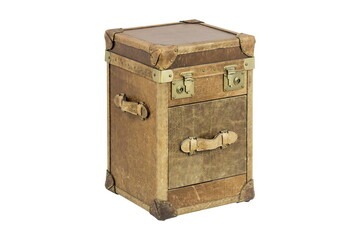 brown leather furniture bollard isolated