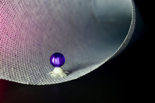 purple plastic beeds 
