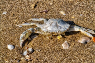 crab on the sand