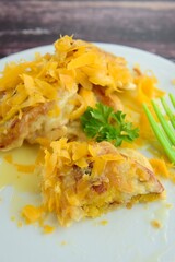 Pisang Goreng Keju or Fried Banana with Grated Cheese