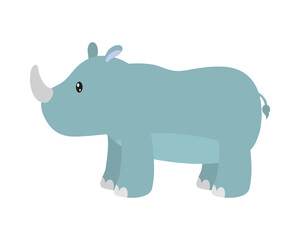 cute rhinoceros icon