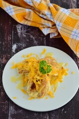 Pisang Goreng Keju or Fried Banana with Grated Cheese