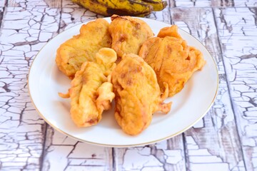 Indonesian Traditional Food Fried Banana (Pisang Goreng)

