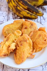 Indonesian Traditional Food, Fried Banana (Pisang Goreng)
