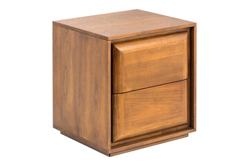wooden brown furniture bollard in isolation