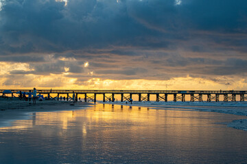 Fototapeta na wymiar Sunrise over Charleston