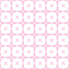 Abstract Seamless Pattern Red Doodle Geometric Figures Background Vector