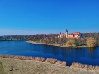 Aerial view of Nesvizh, Belarus