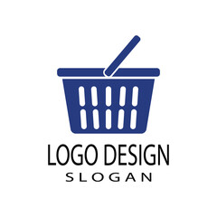 Basket store and Shopping Cart Logo vector Template Illustration Design