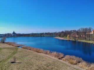 Aerial view of Nesvizh, Belarus