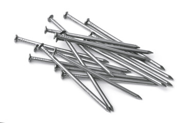 Group of common steel nails