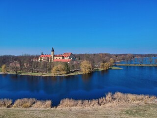Aerial view of Nesvizh, Belarus