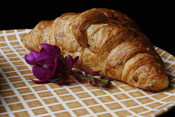 croissant on a plate