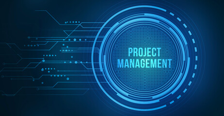 Obraz premium Internet, business, Technology and network concept. Project management concept.