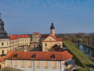 Obraz premium Aerial view of Nesvizh, Belarus