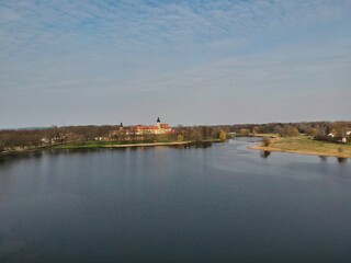 Fototapeta premium Aerial view of Nesvizh, Belarus