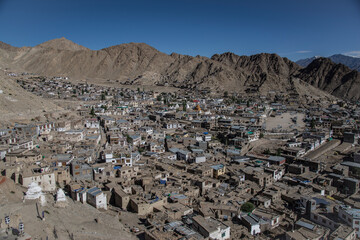old north indian city valley landscape
