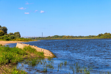 View of the Oka river in Russia