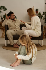 the family solves problems at the psychotherapist