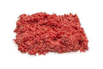 Chopped meat background. Top view.