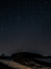 Fototapeta na wymiar spring night starscape in the Russian Federation
