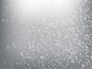 Falling Snow Confetti Winter Vector Background.