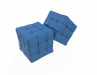 Fototapeta premium Car seat black leather, front view. 3D rendering