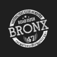 Road rush bronx motorcycle club concept